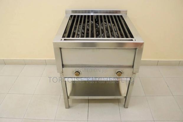 Stainless Steel Commercial Gas Grill Dimensions 70cm by 56cm