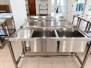 Stainless Steel Commercial Double Sink Dimensions 1600mm by 560mm