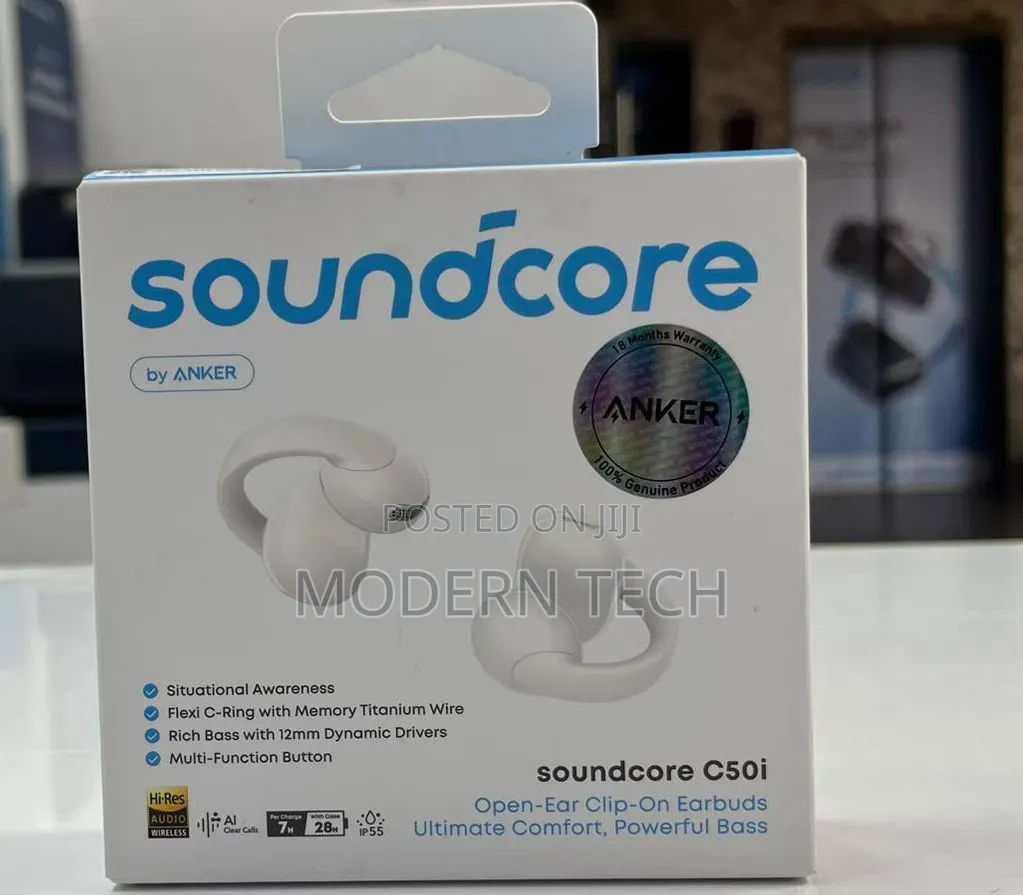 Soundcore C50i | Comfortable Clip on Earbuds
