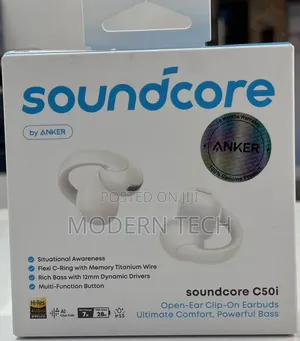 Soundcore C50i Comfortable Clip-on Earphones With Deep Bass