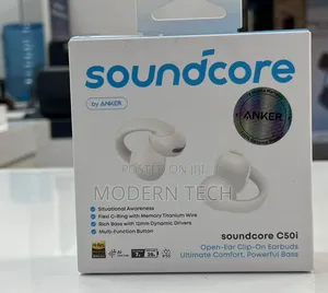 Soundcore C50i Open-Ear Headphones With Secure Clip-on Fit