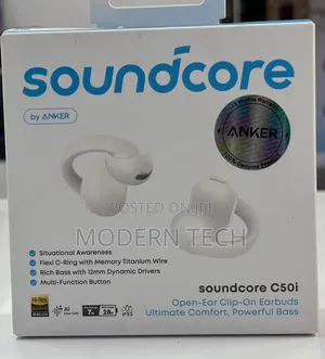 Soundcore C50i Premium Clip-on Earbuds With Clear Sound