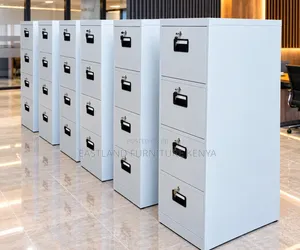 4-Drawer Metal Filing Cabinet Lockable Office Document Storage Cabinet