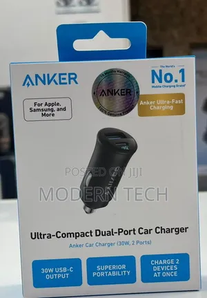 Anker Portable Dual-Port USB Car Charger for All Phones