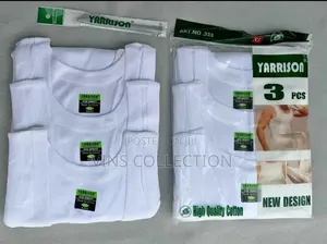3pc Men Coloured Vest 100% Cotton