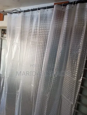 Minimalist White Waffle Shower Curtains -for Spa Style