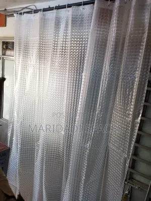 Minimalist White Waffle Shower Curtains -for Spa Style