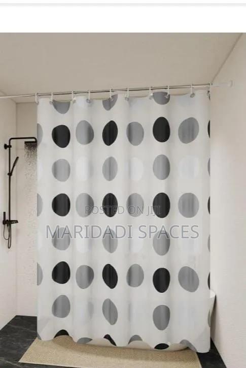 Bathroom Shower Curtain- Space Saving Design - thumbnail 2