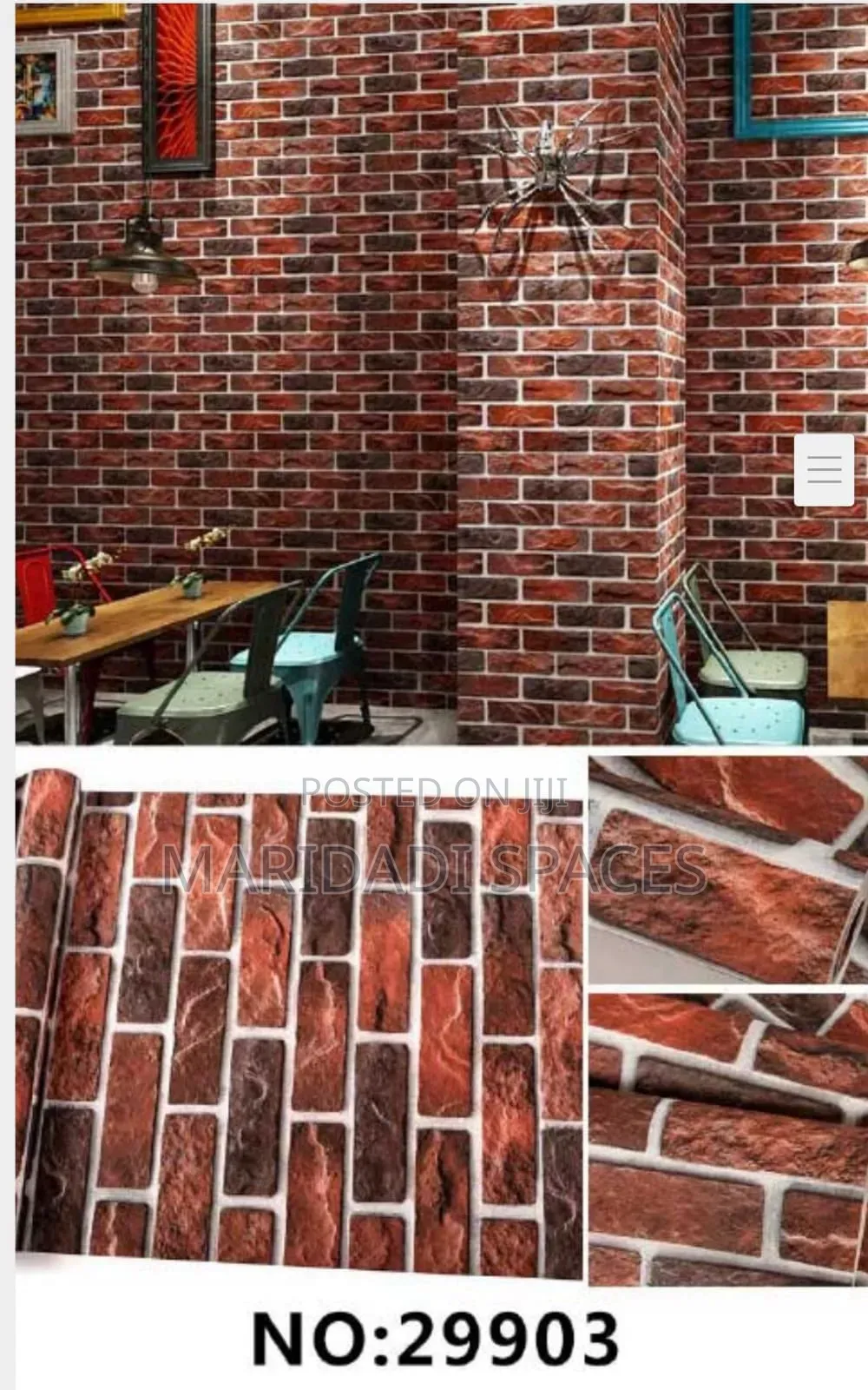 Brick Wallpapers- 3D Brick Pattern Wallpaper