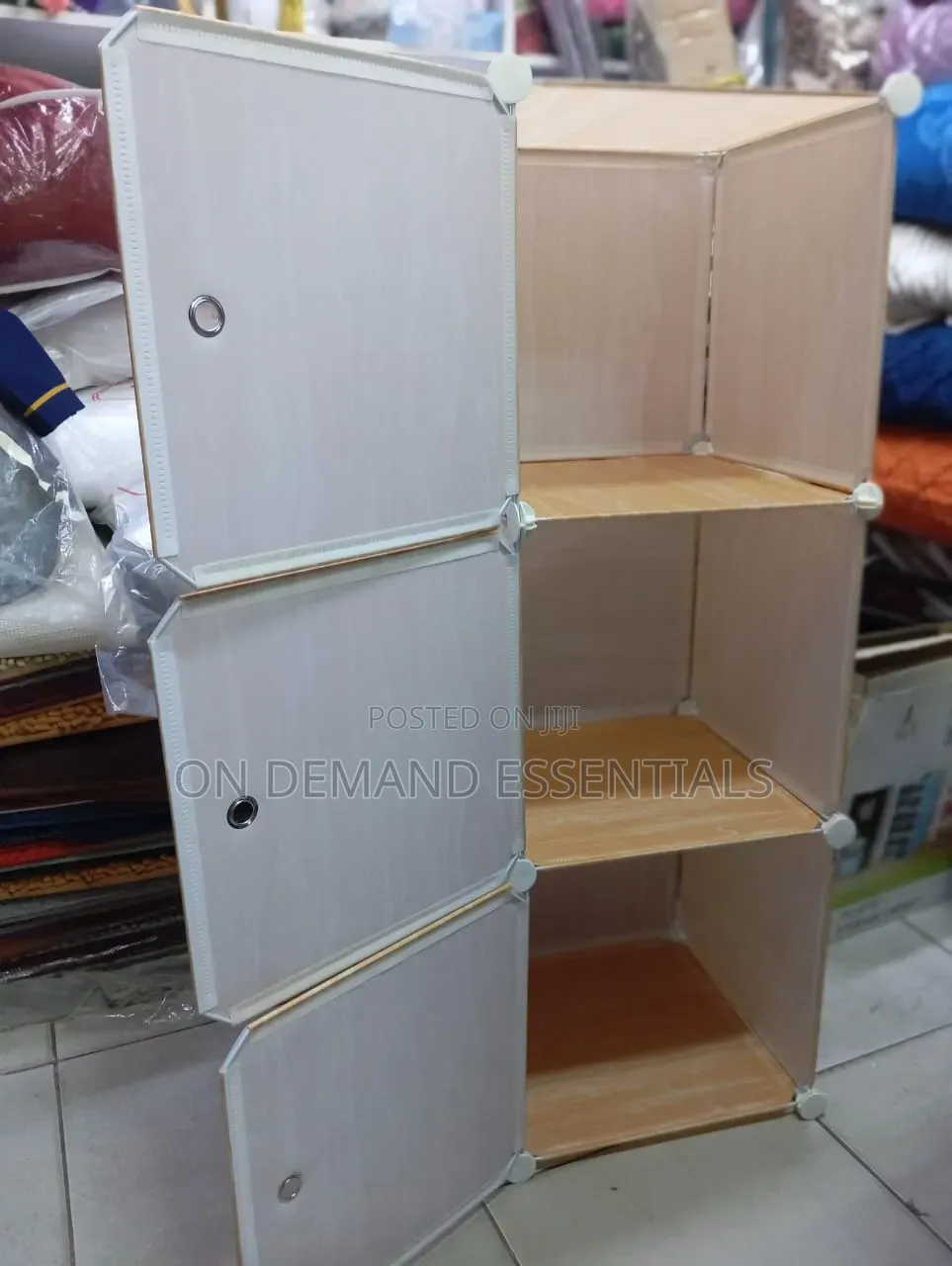 Kids Single Column Plastic Wardrobe