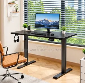 Black Electric Height-Adjustable Office Desk