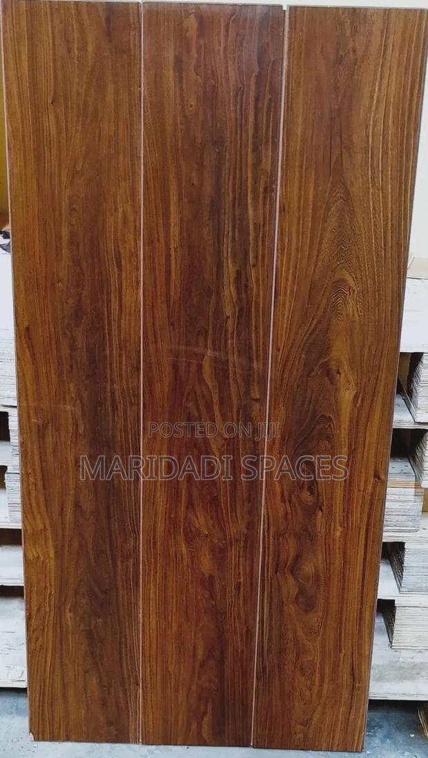 Brown SPC Tile Carpet Interlocking Wood - main view