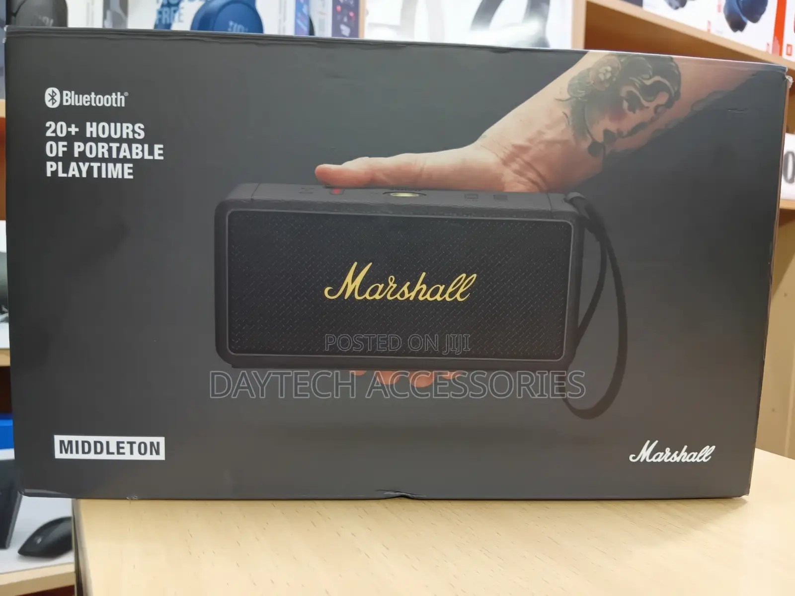 Marshall Middleton Bluetooth Speaker 20+Hr - Black