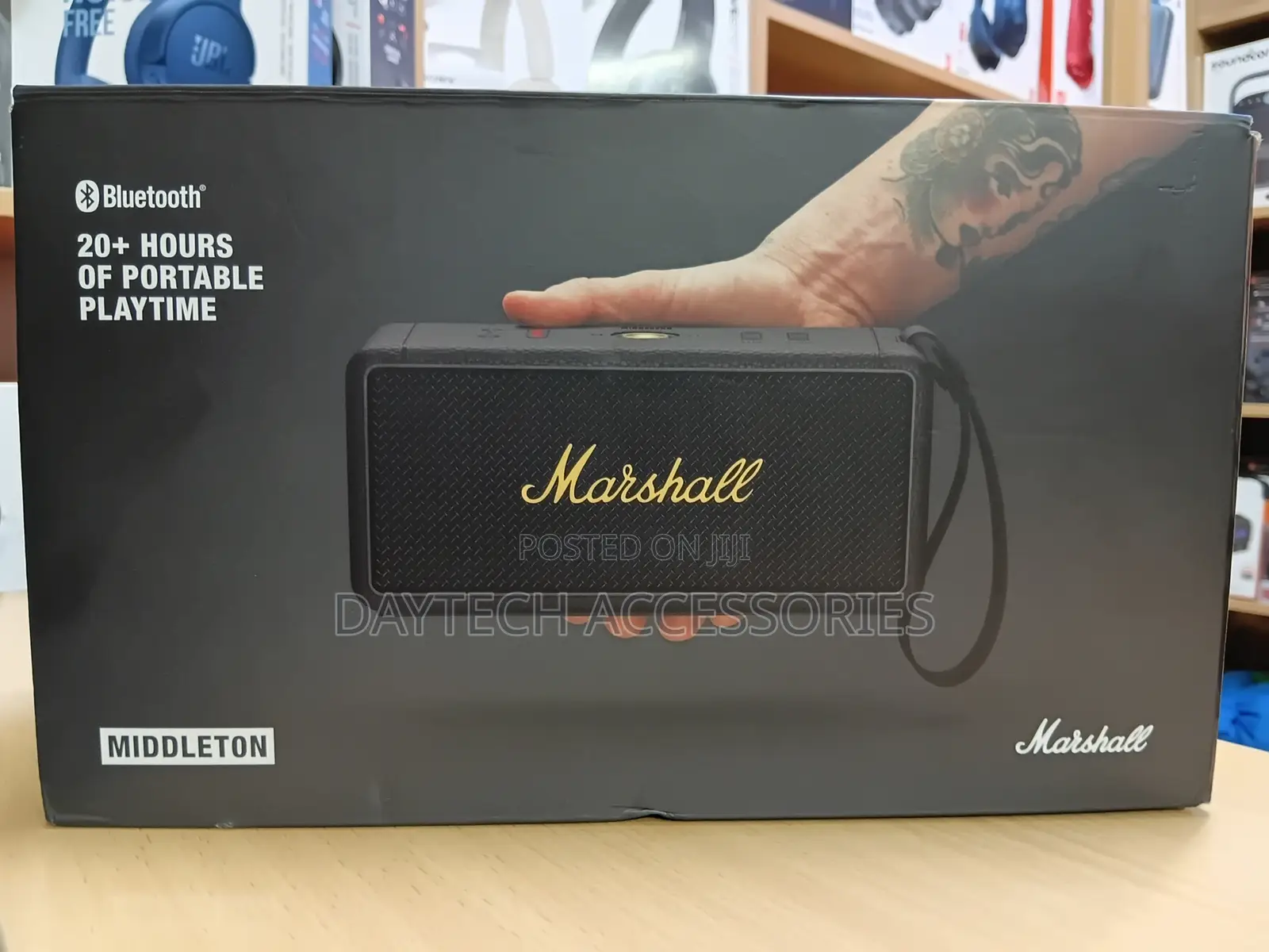 Marshall Middleton Bluetooth Speaker 20+Hr - Black