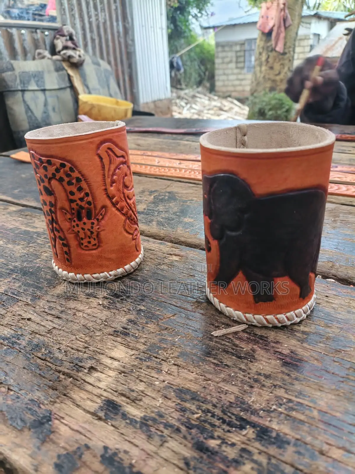 Handcrafted Leather Pen Holders