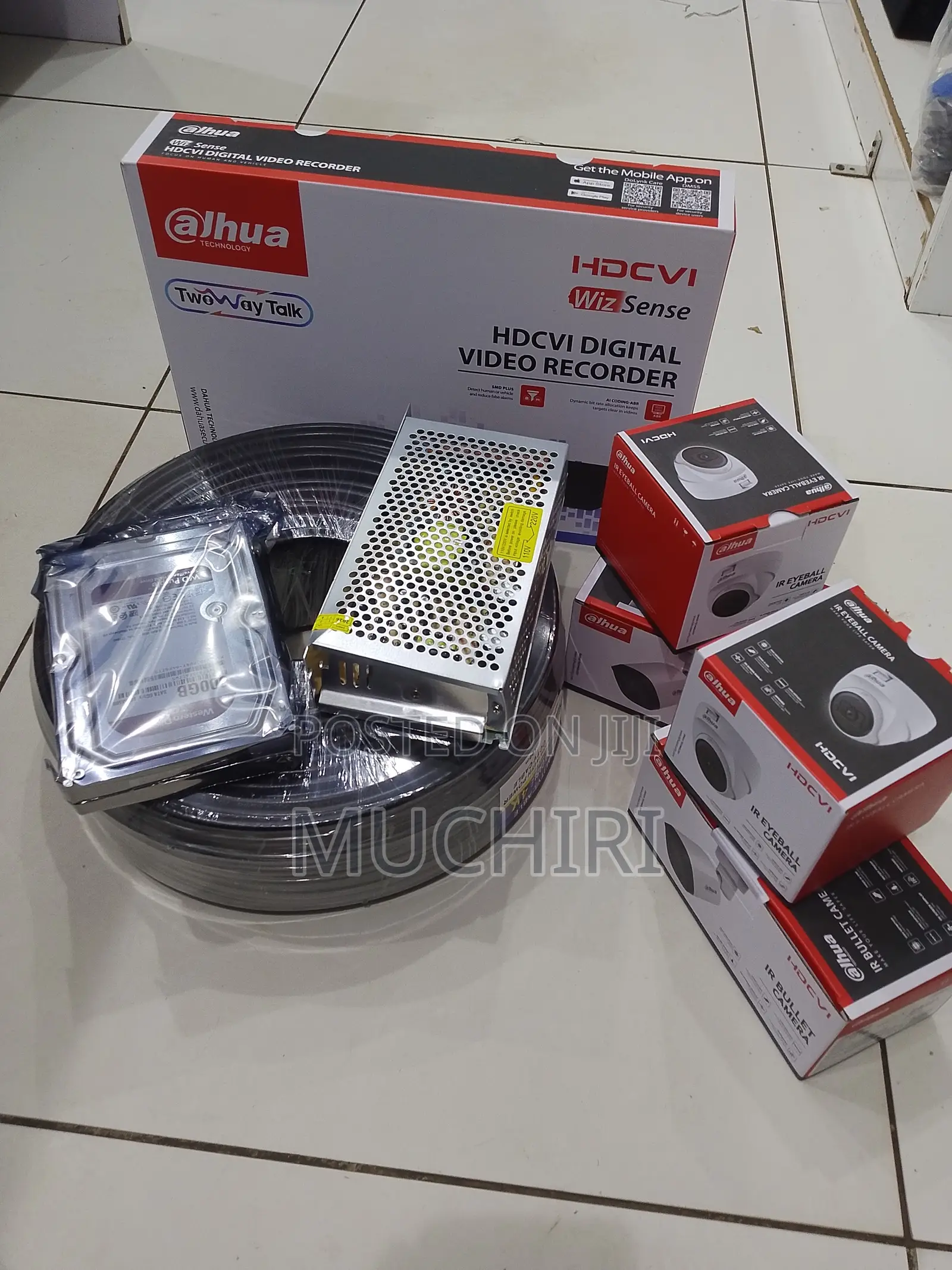4 Channel Dahua 1080p Ir CCTV Camera Package