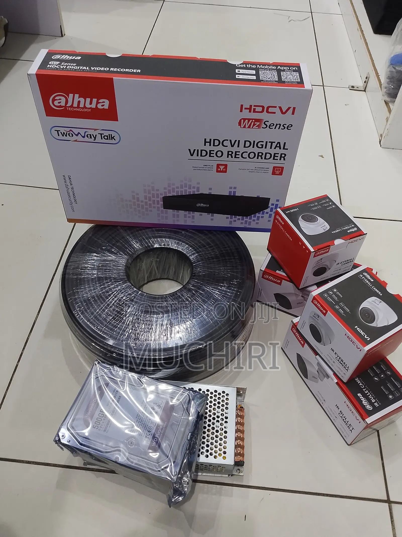 Dahua 4 Channel CCTV Camera Full Package Kit Ir 2mp