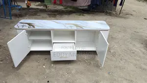 6ft Marble TV Stand