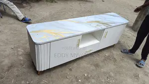 6ft Marble TV Stand
