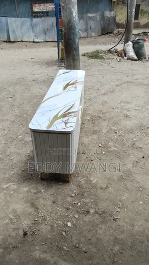 6ft Marble TV Stand