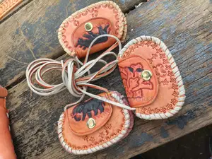 Handcrafted Leather Small Flap Purses