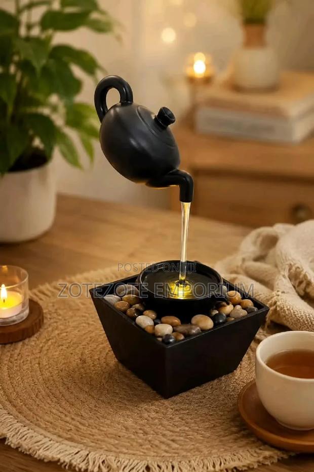 Fountain Floating Tea Pot Decor - thumbnail 2