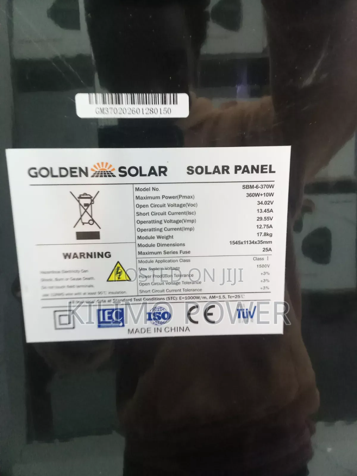 360w + 10w Golden Solar Panels