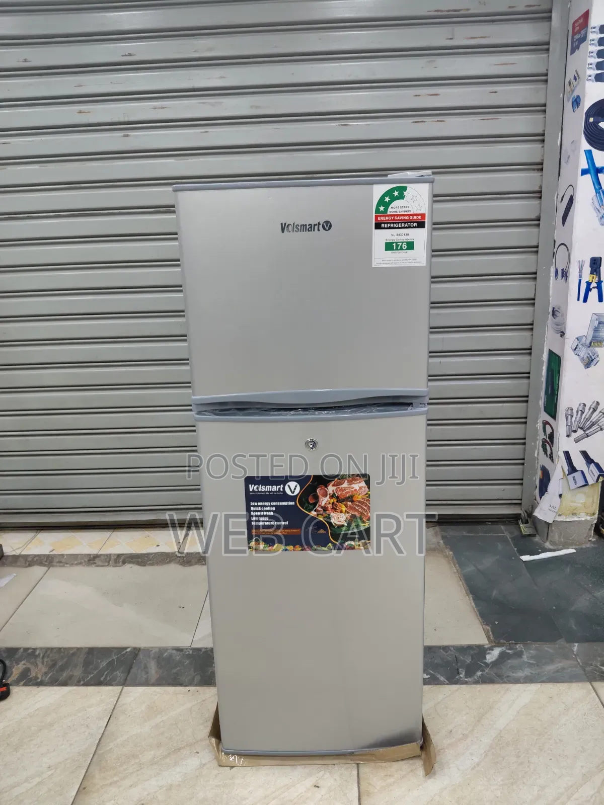 Volsmart 138 Litres Double Door Fridge