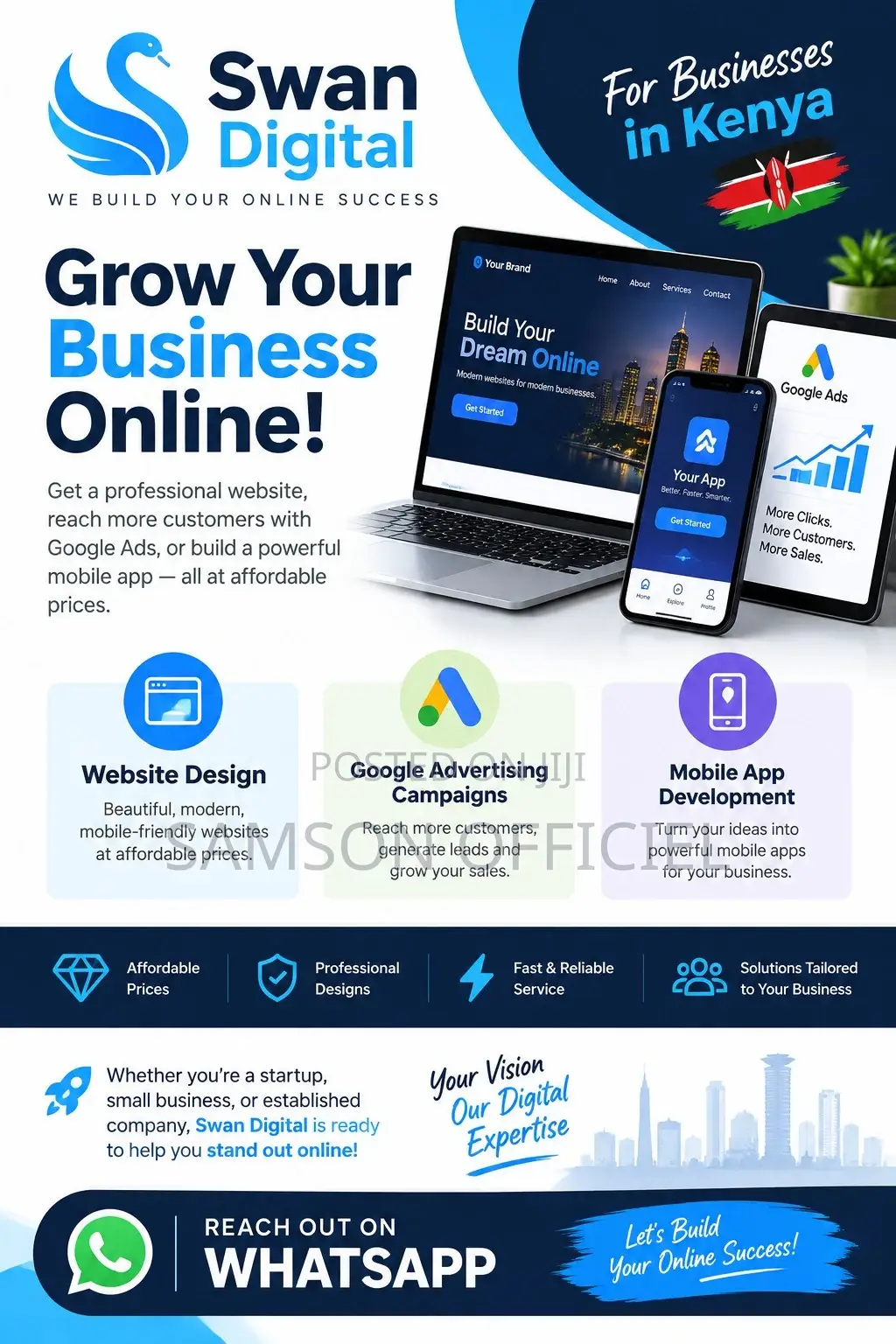 We Make Cheap Beautiful Websites at Swan Digital
