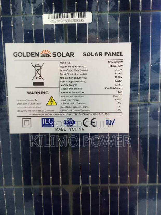 220w + 10w Golden Solar Panel - main view