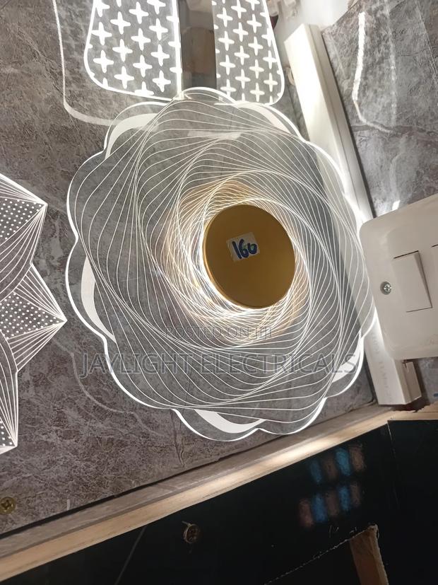 Modern Flower Shape Wall Light Iron Acrylic Ultra-Thin - main view