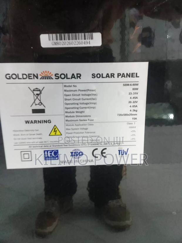 80w + 10w Golden Solar Panel
