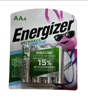 Energizer Recharge Plus AA NiMH Rechargeable Batteries – 4 Count