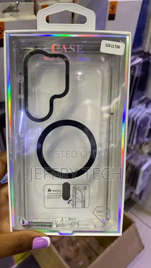 Clear, Shockproof MagSafe- Case Designed for Samsung Galaxy S24 Ultra.