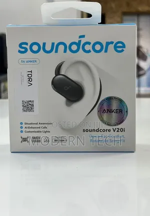 Anker Soundcore V20i Open-Ear Wireless Earbuds – A3876H11 – Black