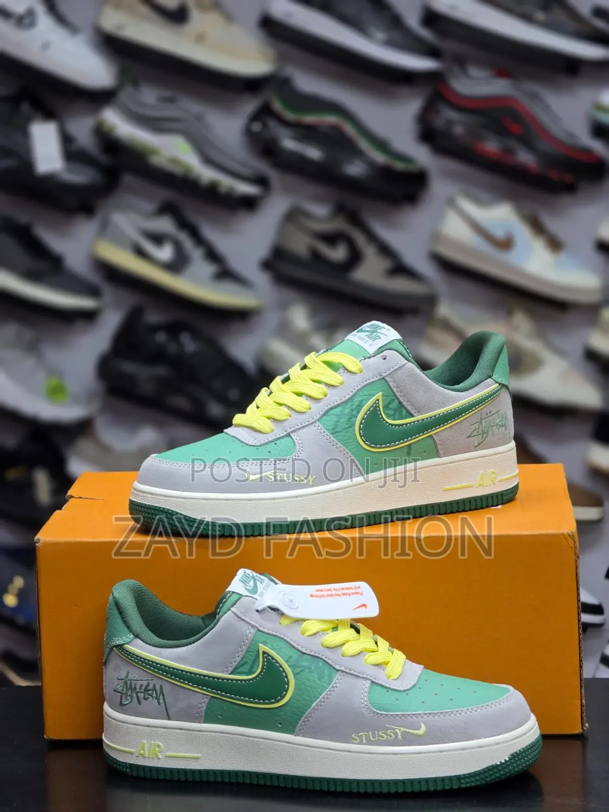 Airforce 1 Stussh Green