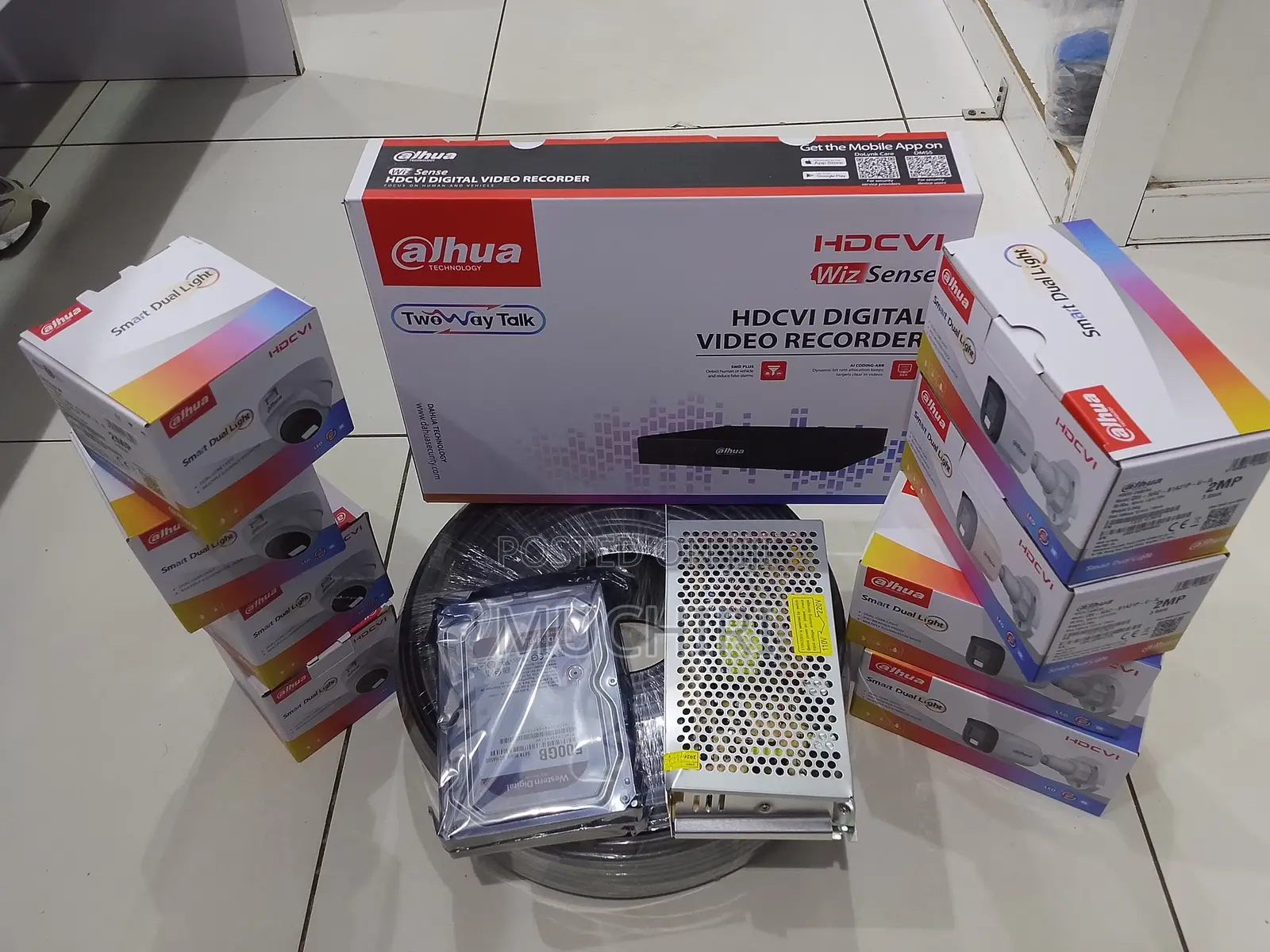 Dahua 8 Channel Security Camera Complete Installation Kit