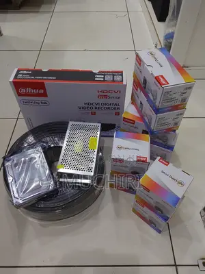 8Channel Dahua CCTV Kit With Smart Light Color Audio Cameras