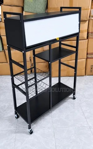 5 Layer Close Cabinet Trolley Rack Size 80x29x125cm