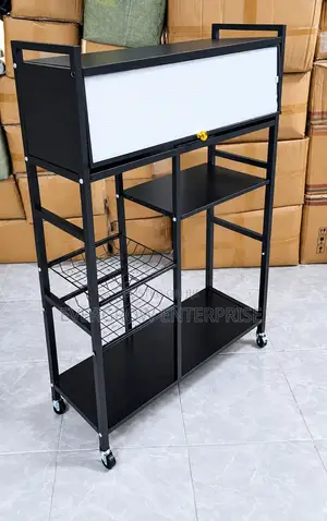 5 Layer Close Cabinet Trolley Rack Size 80x29x125cm