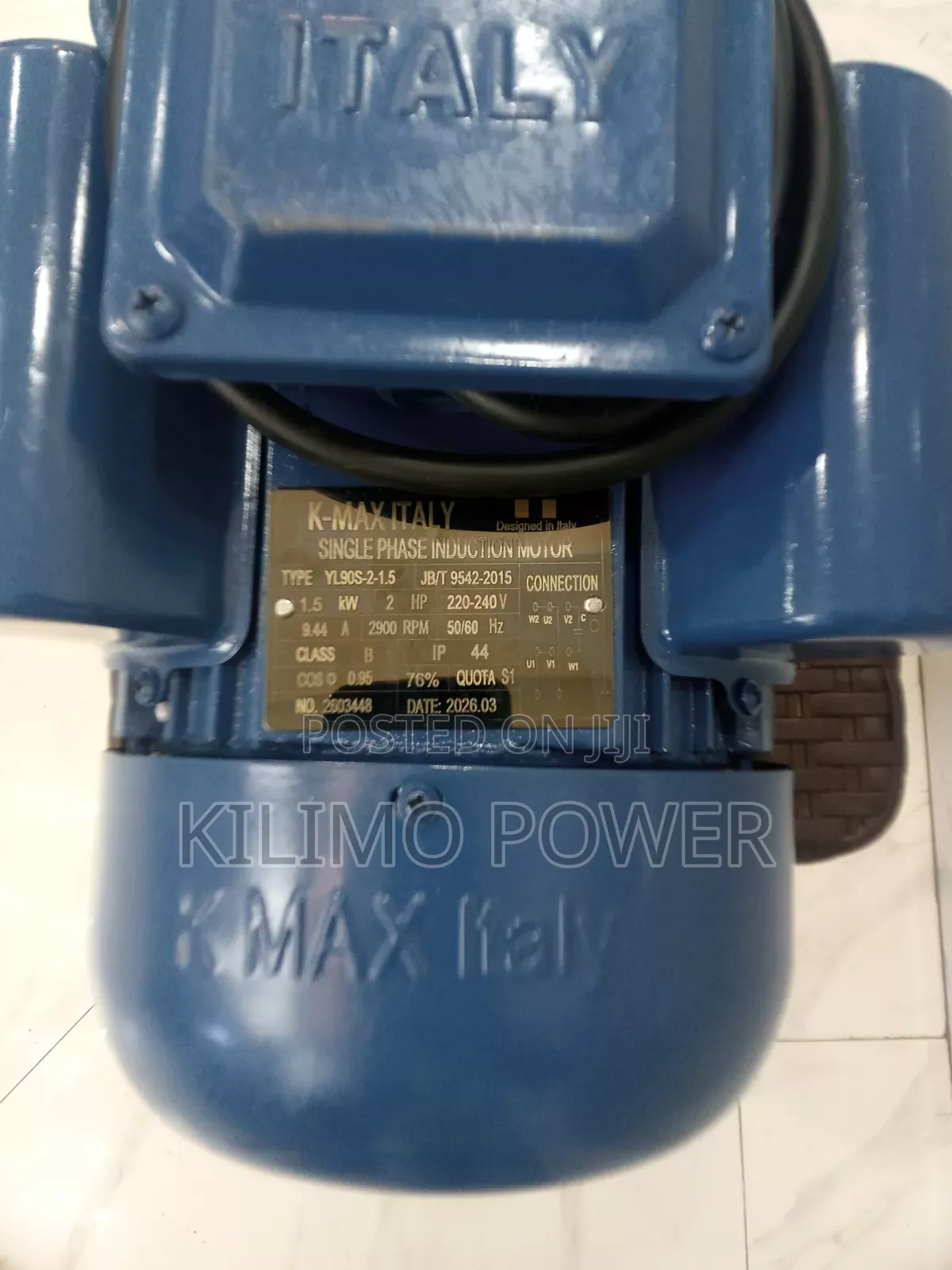 Single Phase Induction Motor K-Max Italy