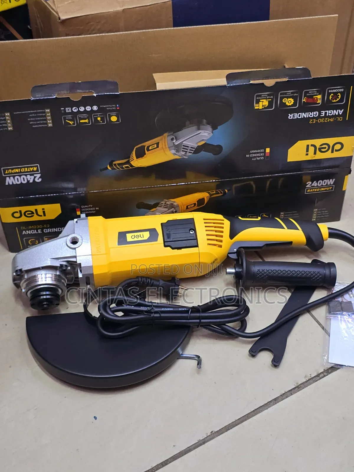 Deli Angle Grinder 9" 2400w/9"Angle Grinder