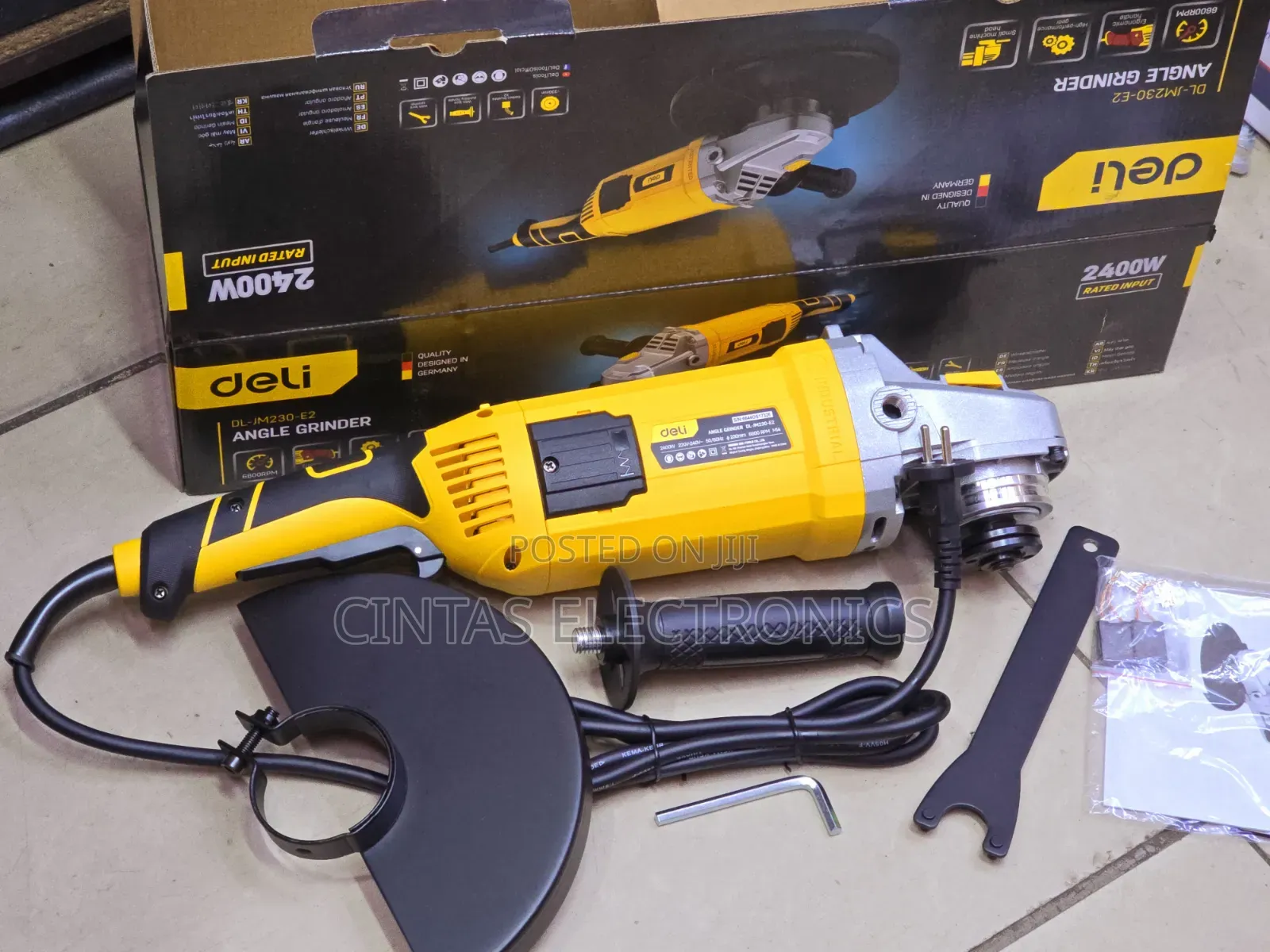 Deli Angle Grinder 9" 2400w/9"Angle Grinder