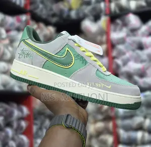 Nike Air Force 1 DIY High-End Customization "Green" Size 49-45