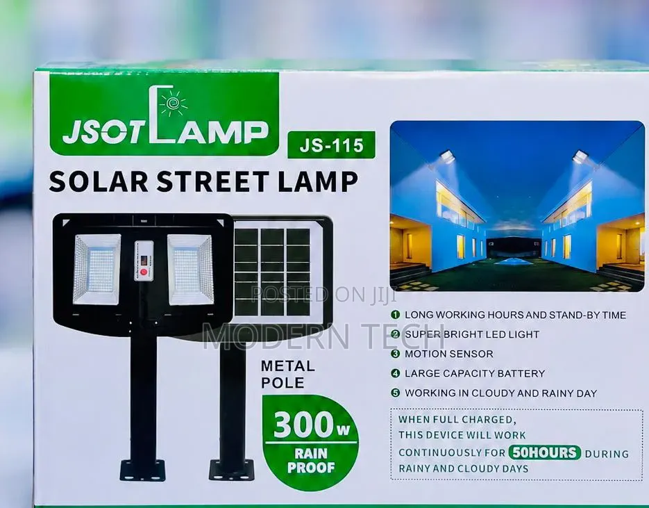 JSOT 300W Solar Street Light With Motion Sensor