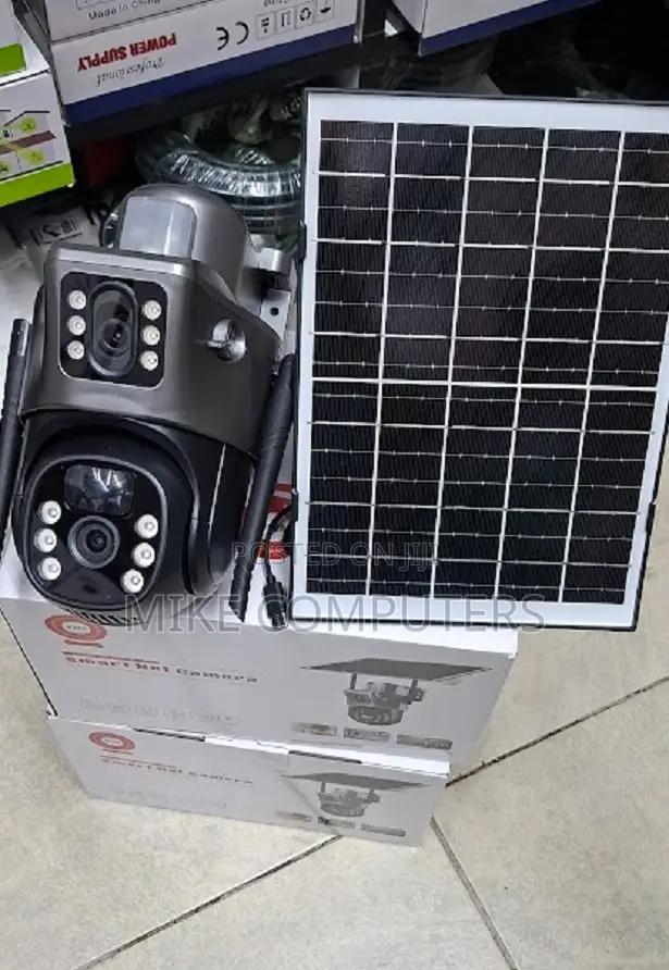 Solar Wireless 4G Dual 4MP PTZ Surveillance Camera