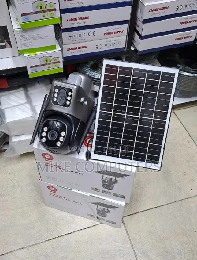 4G LTE Solar Security Camera, Dual 4MP HD Cameras With 360°