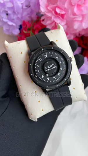 Sabr Magnetic Arabic Aura Watch for Men. Silicon/Rubber Strap.
