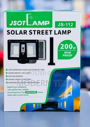 200W Solar Street Light With Motion Sensor – Waterproof Outdoor Lamp