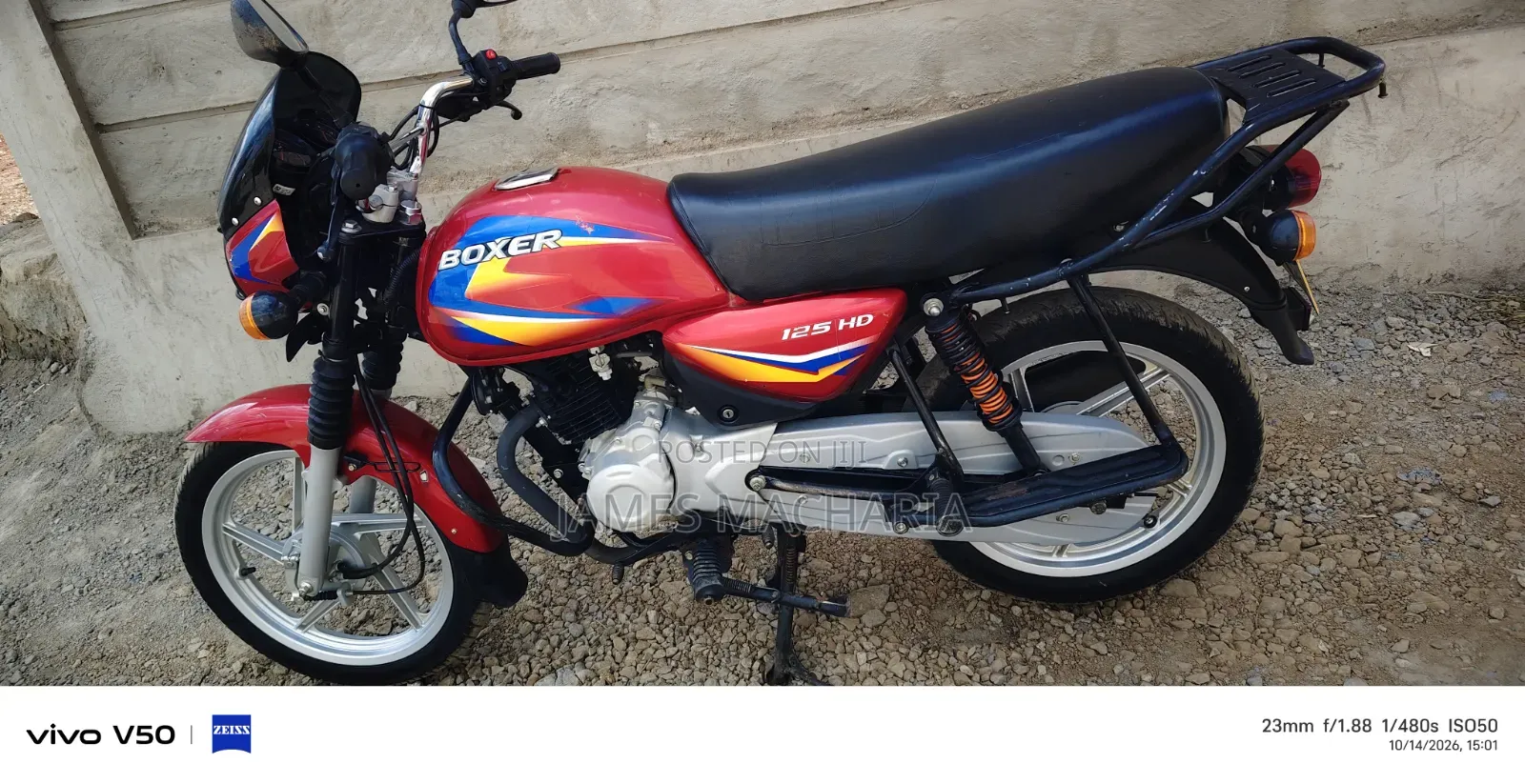 Bajaj Boxer 125 2026 Red